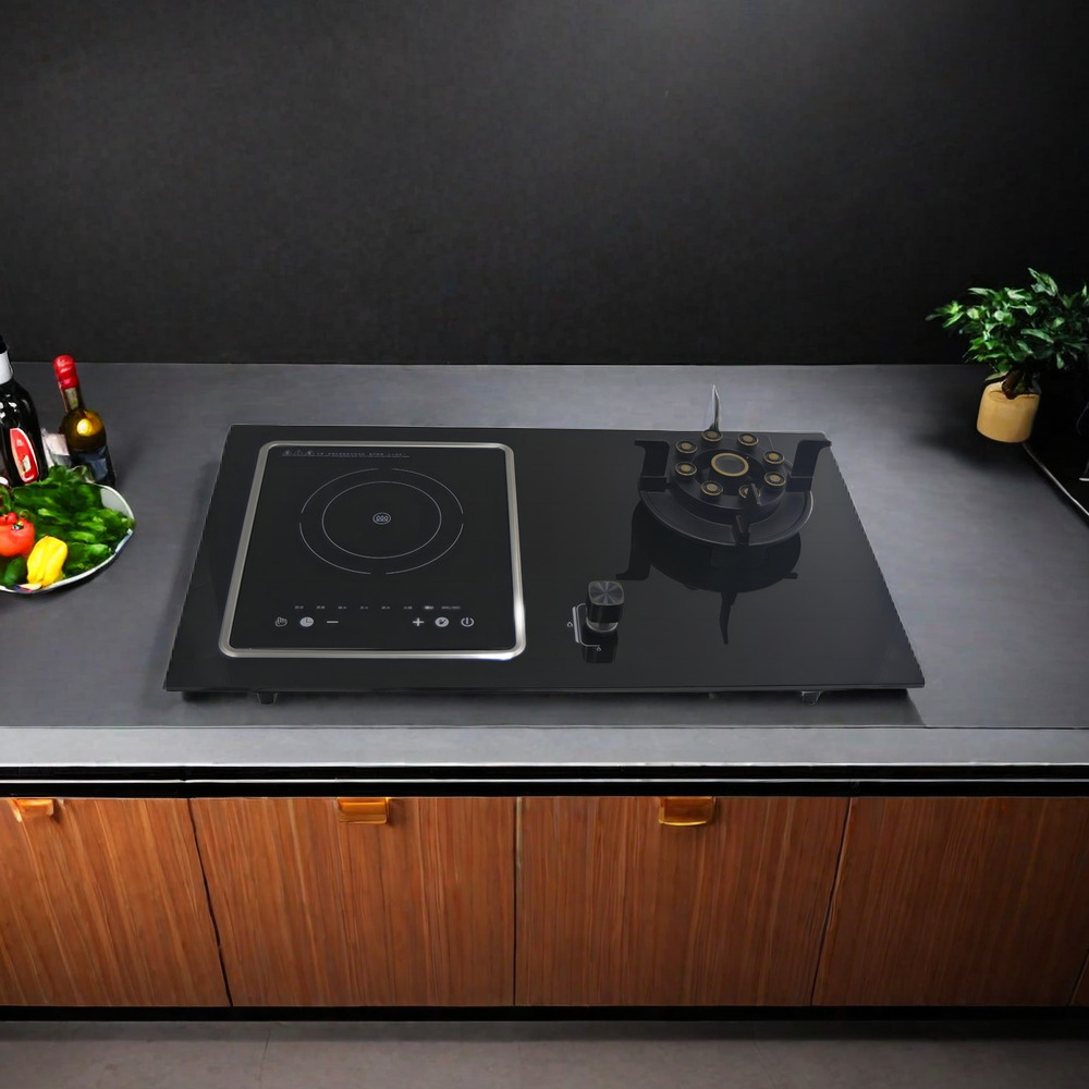 Top Quality 2-Burner Built-In Gas & Electric Stove - Tempered Glass, Modern Design, from Trusted Manufacturer