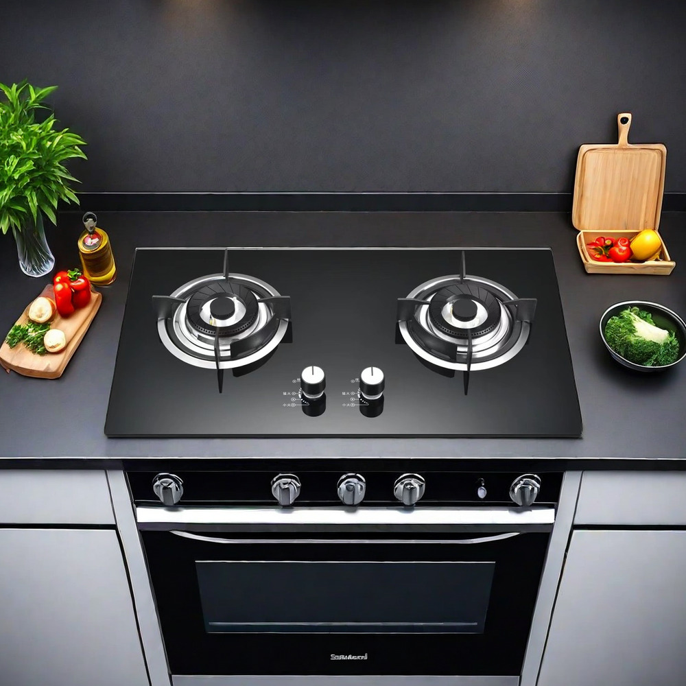 2 Burner Built-in Gas Stove Hob for Kitchen Appliances with Product Manufacturer