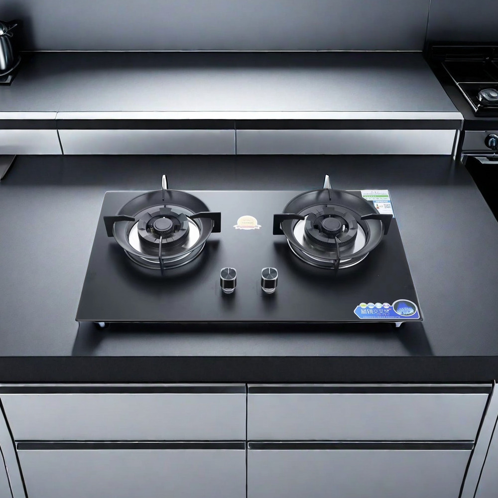 High Quality Wholesale Double Gas Burner Stove, Custom Built-in Home Kitchen Appliance with Manufacturer Wholesale Price