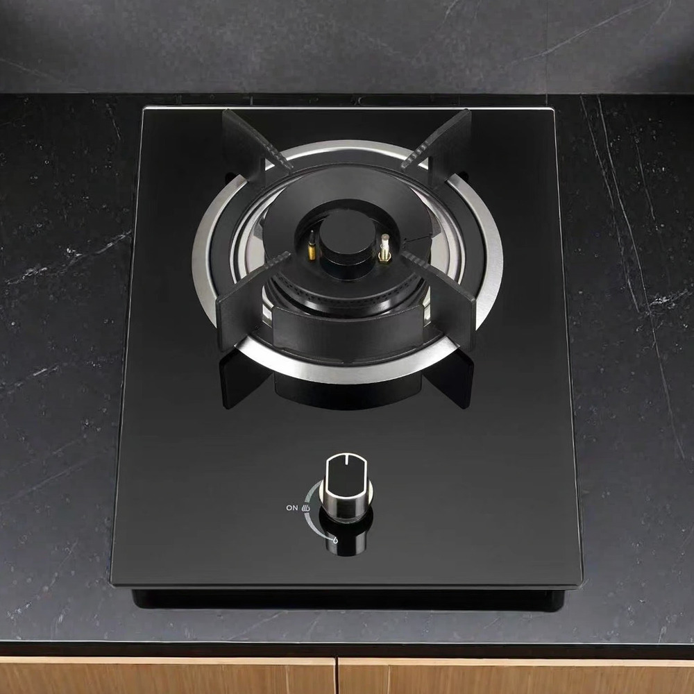 Factory Wholesale Cheap Price Built-in Tempered Glass Single Burner Gas Stove, Portable Gas Hob for Kitchen Appliances