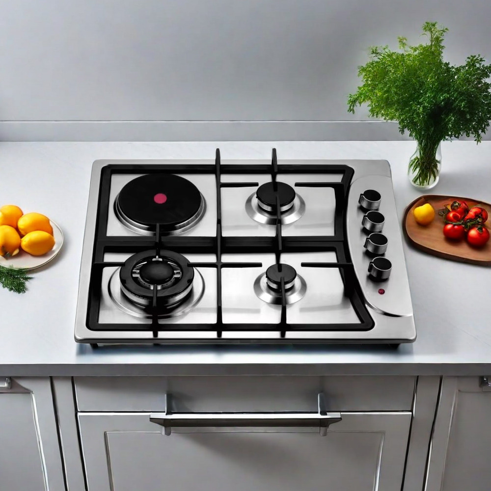 Hot Sale High Quality Built-in 4 bunner Electric and Gas Cooker Multi-Use Gas and Electric Cooktop for Household