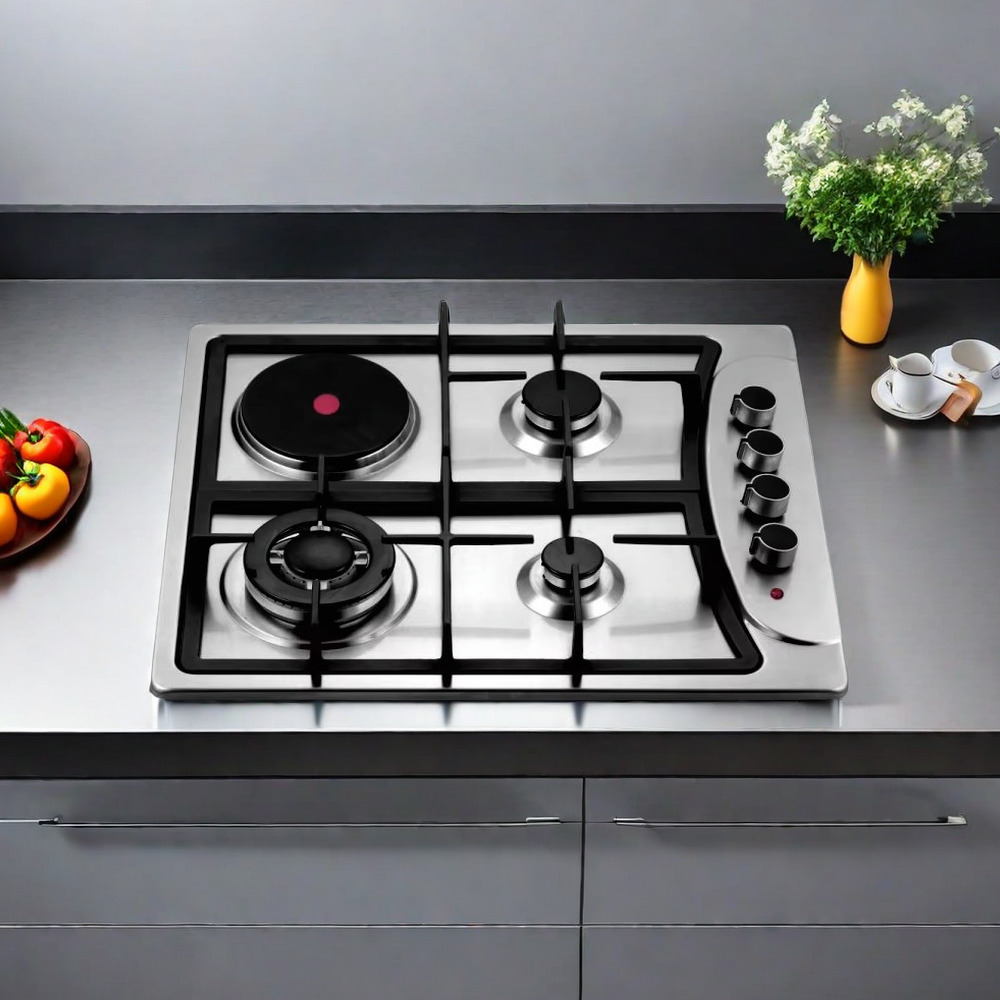 Hot Sale High Quality Built-in 4 bunner Electric and Gas Cooker Multi-Use Gas and Electric Cooktop for Household