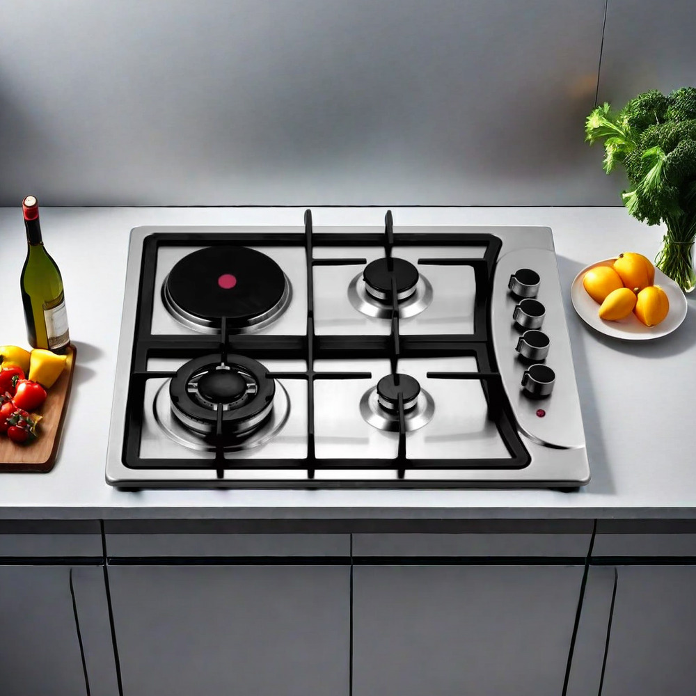 Hot Sale High Quality Built-in 4 bunner Electric and Gas Cooker Multi-Use Gas and Electric Cooktop for Household