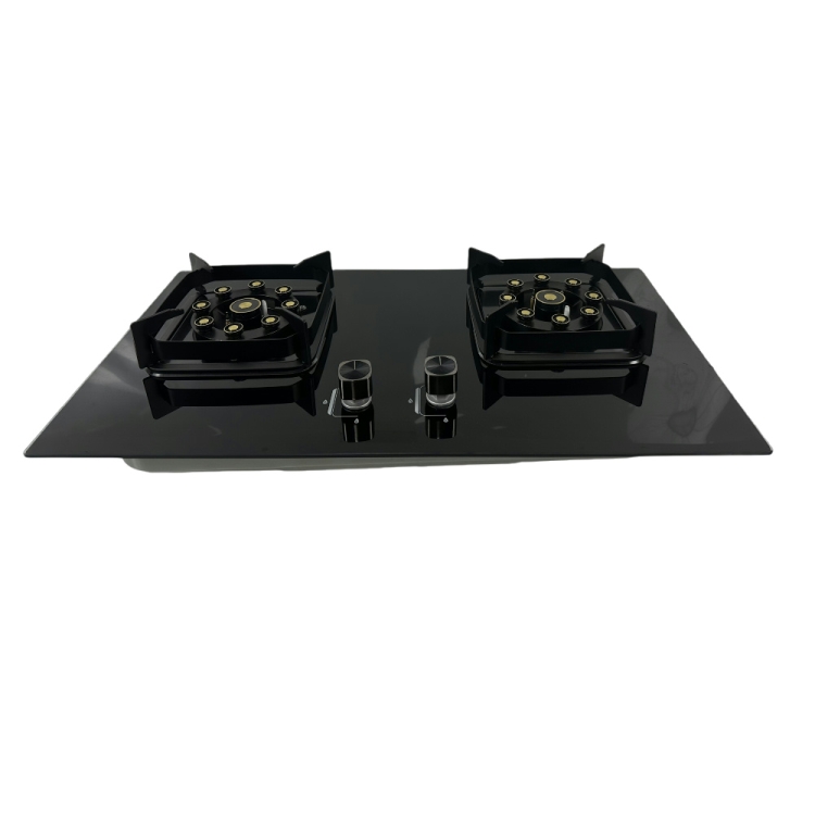 Wholesale Hot Sale Household LPG NG Double Burner Gas Cooker 2 Burner Gas Stove with Tempered Glass Hob for Kitchen Cooktops