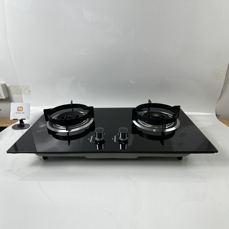 Factory Wholesale Household Double Burner Gas Hob LPG NG Gas Cooktop with Tempered Glass for Home Kitchen