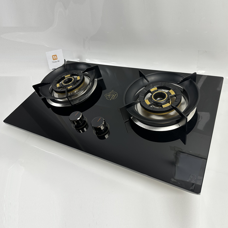 Factory Wholesale High Quality Tempered Glass Built in 2 Burner Gas Stove Cooker Gas Hob Ideal for Kitchen Cooktops