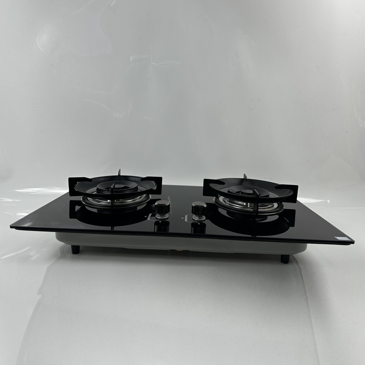 Factory Direct Hot Sale Tempered Glass 2 Burner Gas Stove Built in Gas Hob Cooktop with 2 Ring Gas Burners