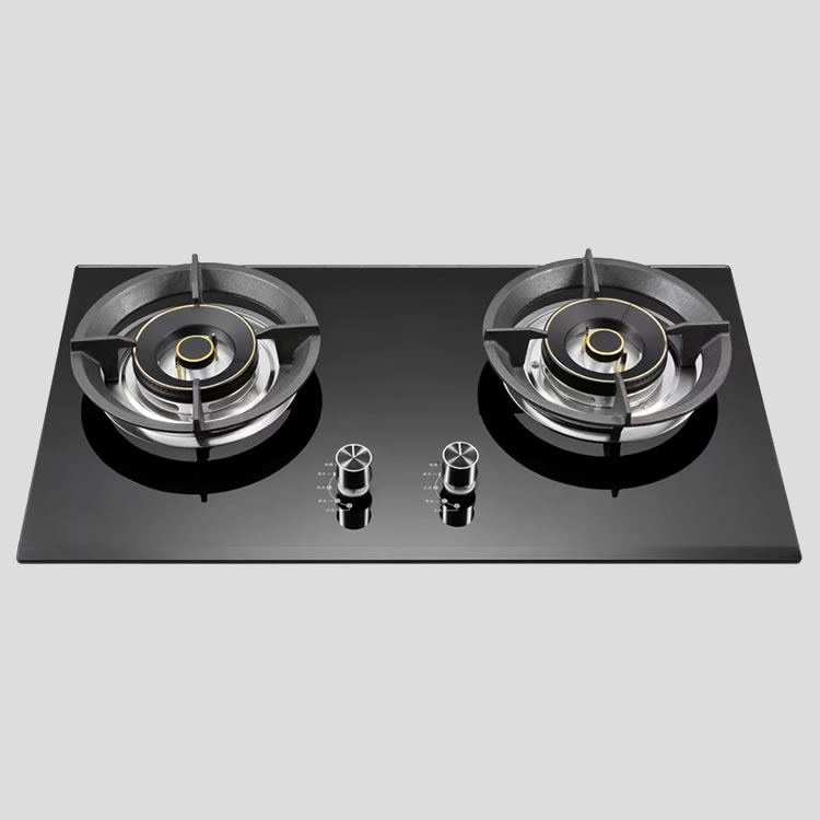 Wholesale High Quality Built In Tempered Glass 2 Burner Gas Cooktop Sleek and Durable Kitchen Stove for Modern Kitchen