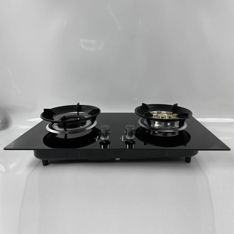 Factory Direct Hot Sale Built In 2 Burner Tempered Glass Gas Cooker Gas Stove Cooktop Hob for Kitchen Cooking