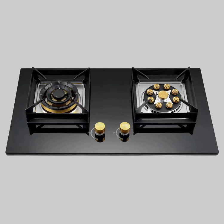 Wholesale Hot Sale Affordable 2 Burner Tempered Glass Gas Stove Cooktop Double Burner Gas Cooker for Home Kitchen