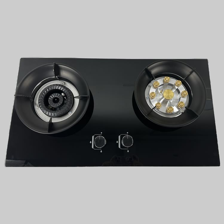 Factory Wholesale Hot Sale 2 Burner Tempered Glass Gas Stove Built in Gas Hob for Efficient Cooking