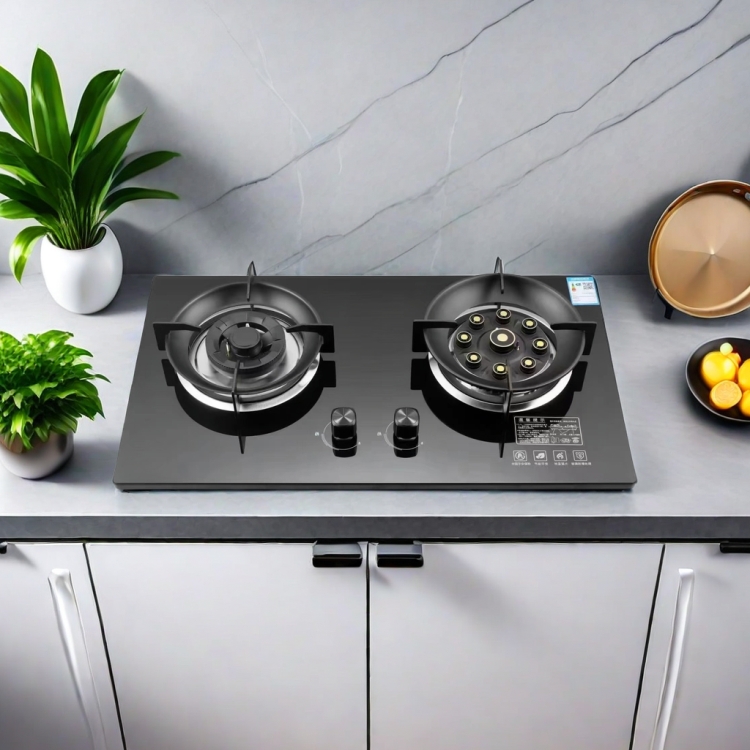 High Quality Wholesale Price Tempered Glass 2 Burner Gas Stove Double Burner Glass Cooktop for Stylish Kitchen Cooking