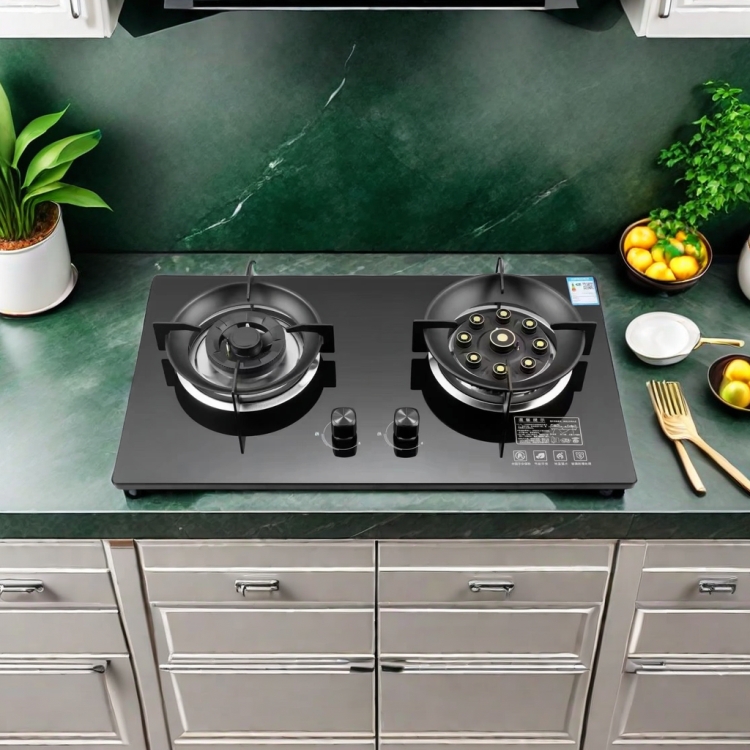 High Quality Wholesale Price Tempered Glass 2 Burner Gas Stove Double Burner Glass Cooktop for Stylish Kitchen Cooking