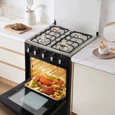 4 Burners Baking Cooking Appliances Free Standing Oven With Grill multi-function Four Burners Gas Stove Electric Cooking Stove