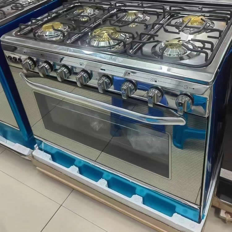 High Quality Good Price Wholesale  6 LPG Gas Burner Stove Free Standing Electric Oven for Kitchen Cooking